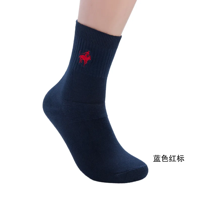 Носки PIER POLO 5 парт/лот осень зима мужские хлопковые носки с двойной вышивкой Meias Harajuku счастливые мужские деловые носки от AliExpress WW
