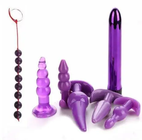 Новый 7 шт./компл. Анальная пробка вибратор секс игрушки для женщин анальный