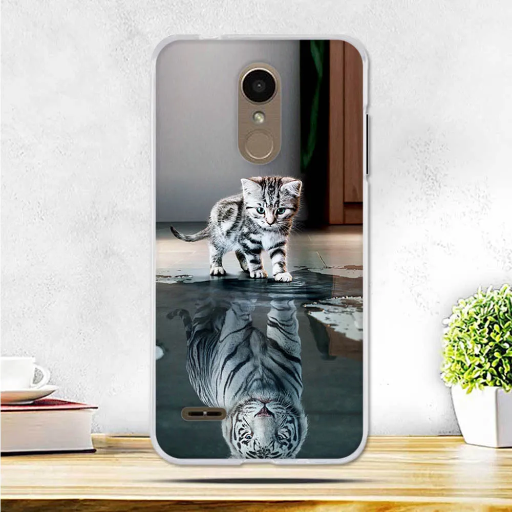 Чехол для LG K8 2018 K9 X210 Мягкий Силиконовый ТПУ чехол 5 0 дюйма задняя крышка с кошками