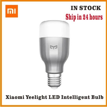 Xiaomi Yeelight лампочка светодиодная смарт 220 в E27 9 Вт 600 люменов приложение wifi Пульт
