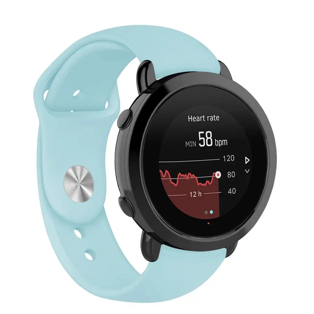 20 мм силиконовый сменный ремешок для SUUNTO 3 фитнес Смарт часы аксессуары сплошной цвет ремешок