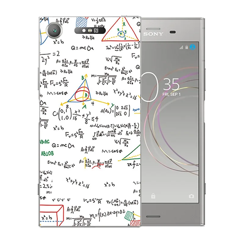 5 2 дюйма для Sony Xperia XZ1 чехлы на заднюю панель Силиконовый ТПУ мягкий цветной узор