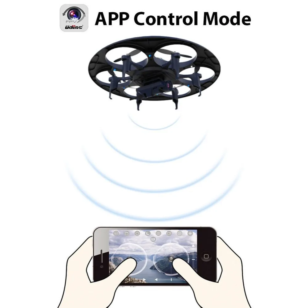 Квадрокоптер UDI RC U845 Wi Fi 2 4 ГГц 6 осевой гироскоп FPV Drone с HD камерой RTF комплект