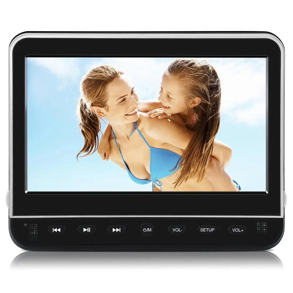 Тыква 10,1 дюймов 1024*600 Автомобильный подголовник монитор DVD видео плеер USB/SD/HDMI/FM TFT ЖК-экран сенсорная кнопка игра Дистанционное управление