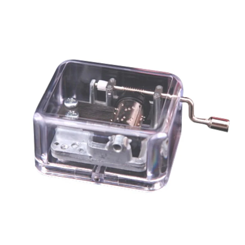 Оригинальная механическая музыкальная шкатулка сделай сам золотого цвета с