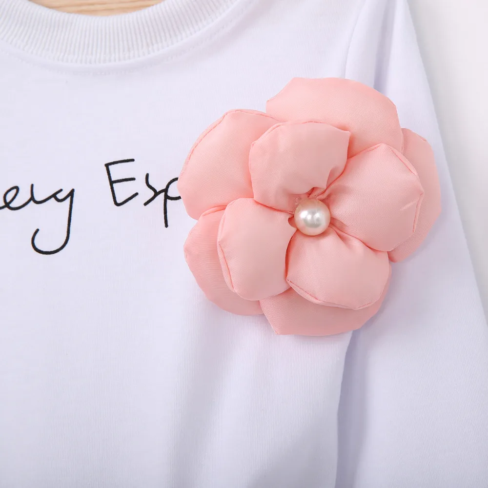 Комплект одежды для маленьких девочек хлопковая детская одежда с длинными