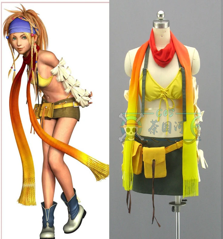 Final Fantasy X 2 Rikku Косплэй костюм 11|cosplay costume|final fantasy cosplay costumecostume costume |