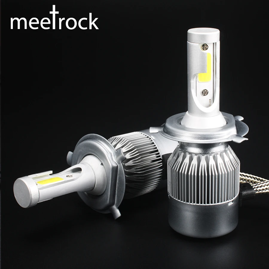 

2 Pcs 12V 24V Car Headlight H4 LED H7 H1 H3 H11 H13 H27 HB3 HB4 9005 9006 9007 72W 8000LM Auto Headlamp 6000K Light Bulb