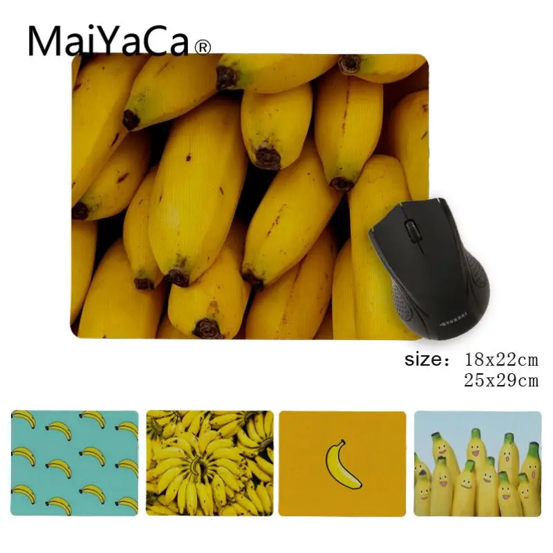 

MaiYaCa Your Own Mats banana Beautiful Anime Mouse Mat Size 25x29cm 18x22cm Rubber Mousemats