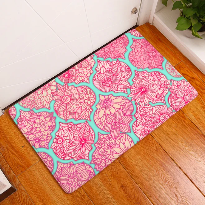 Геометрический ромбовидный коврик для ванной кухонный ковер декоративные