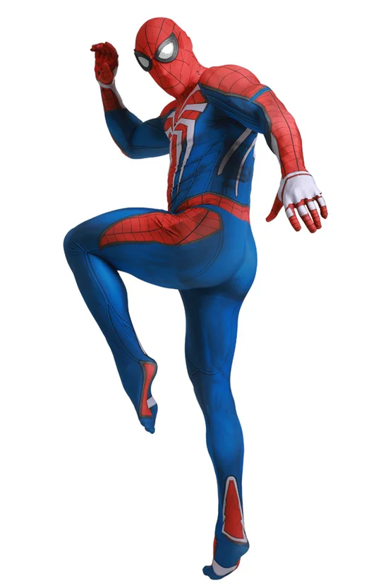 Новый ps4 insomniac костюм Человека-паука спандекс игры Spidey Косплей Хэллоуин