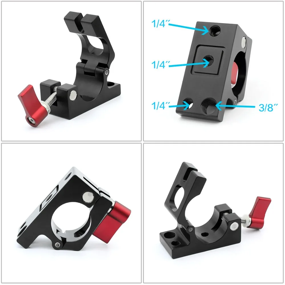 JMT 25 мм рельсовый стержень зажим держатель с 1/4 3/8 креплением для DJI Ronin M MX
