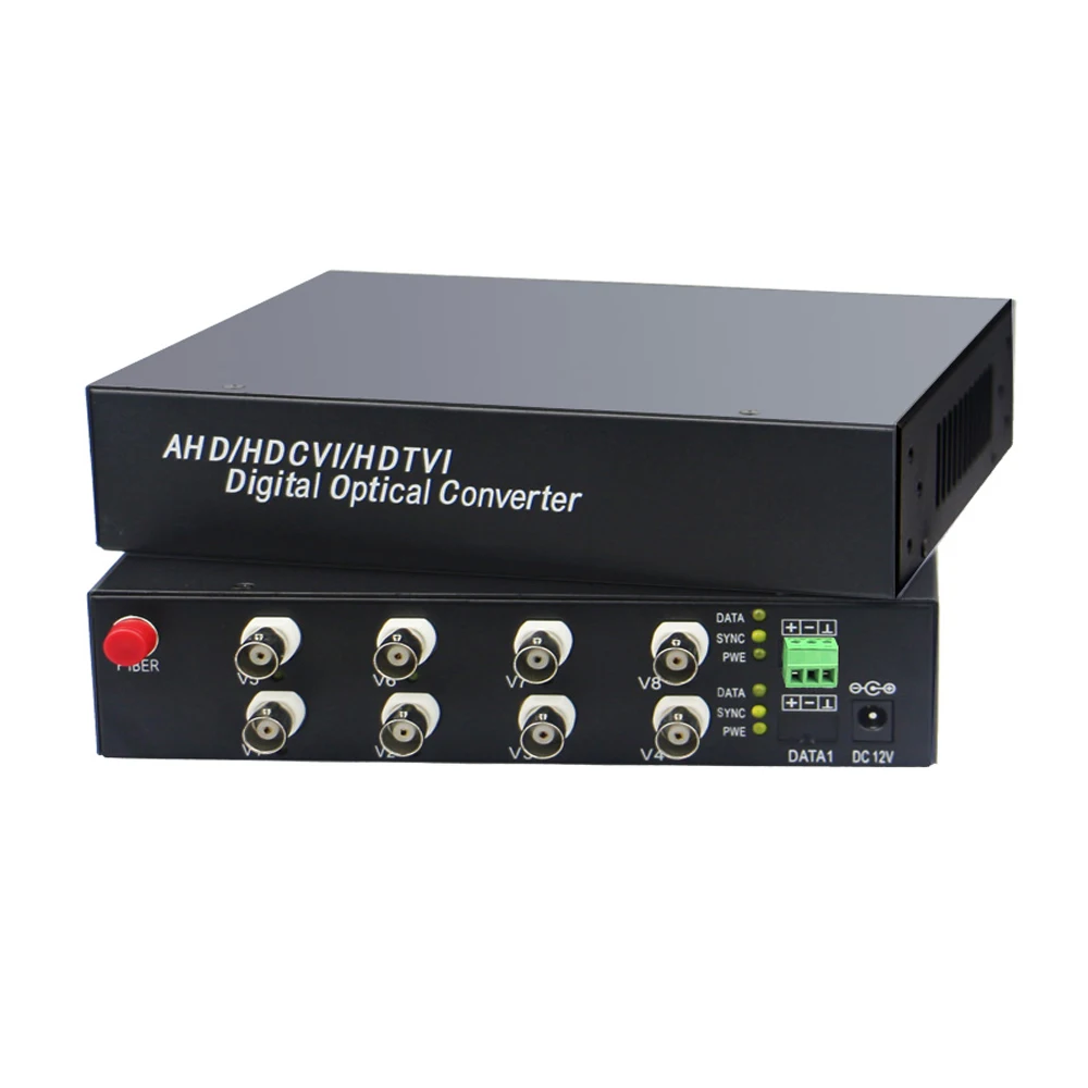 HD видео волоконно-оптический медиаконвертер (передатчик и приемник) с данными