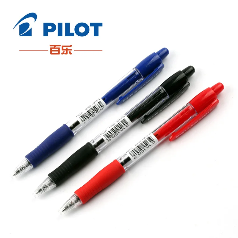 

Pen Stationery Transparent Plastic 0.7mm Ballpoint Pen for School Supplies Pilot Super Grip Ball Point Pen 1PCS BPGP-10R