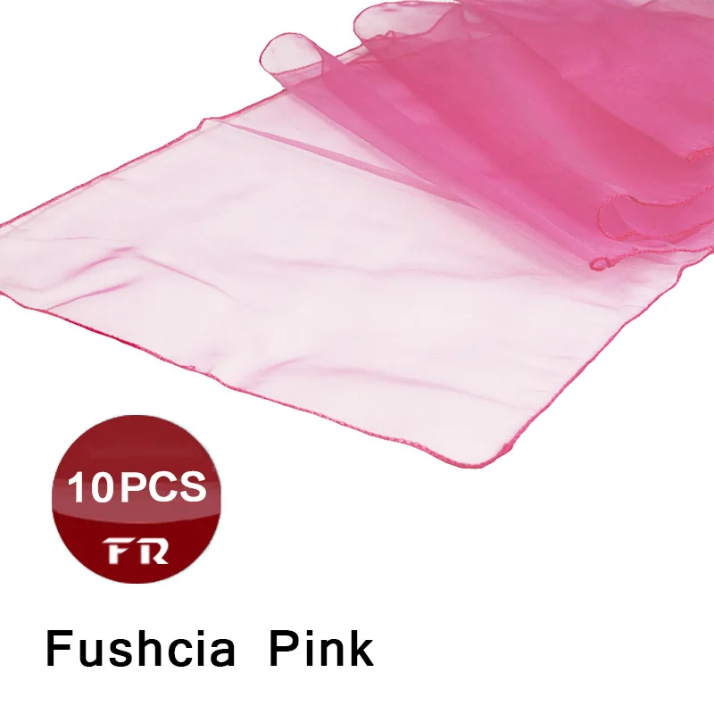 Органза настольные бегуны 10 шт. современный мягкий прозрачный органза