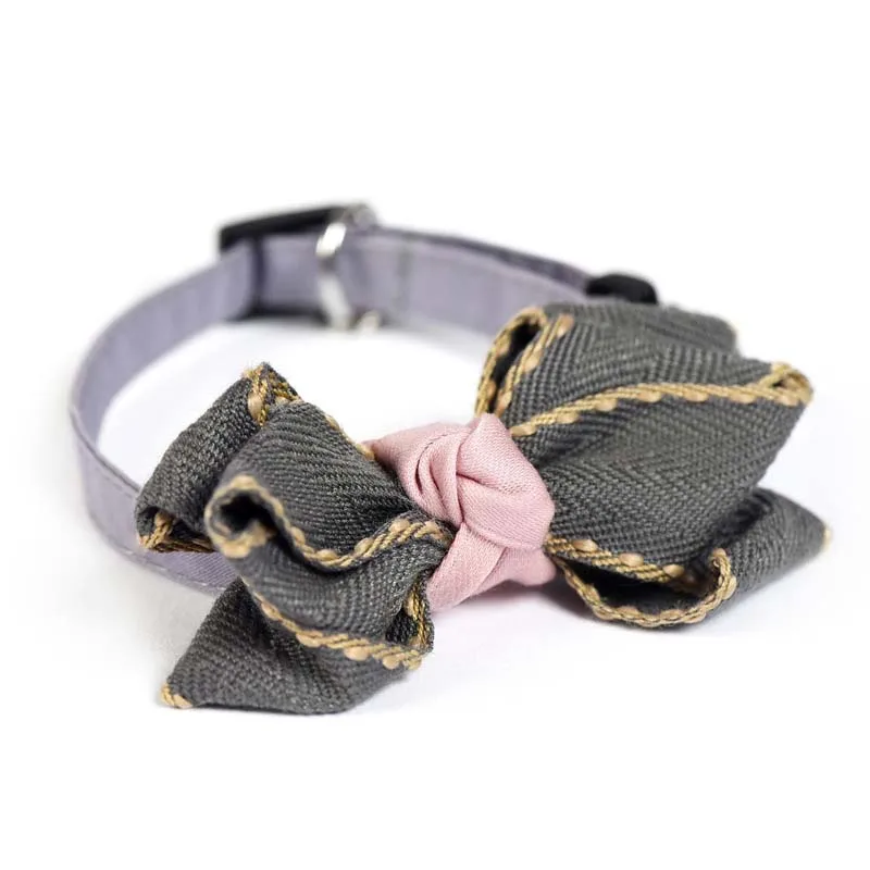 Lovely Bow-knot Pet Dog Cravat High Quality Strong Durable Collar for Small Dogs Wedding Party Puppy Solid Color Necklace 10E | Дом и сад