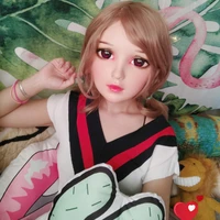 ya 03 gurglelove female sweet girl resin half head kigurumi bjd mask cosplay japanese anime role lolita mask crossdress doll