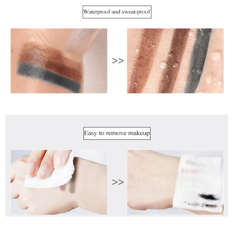3 Colors Professional Eyebrow Enhancer Air Cushion Henna Cream Tint Makeup Natural Waterproof Eye Brow Gel With Brush | Красота и
