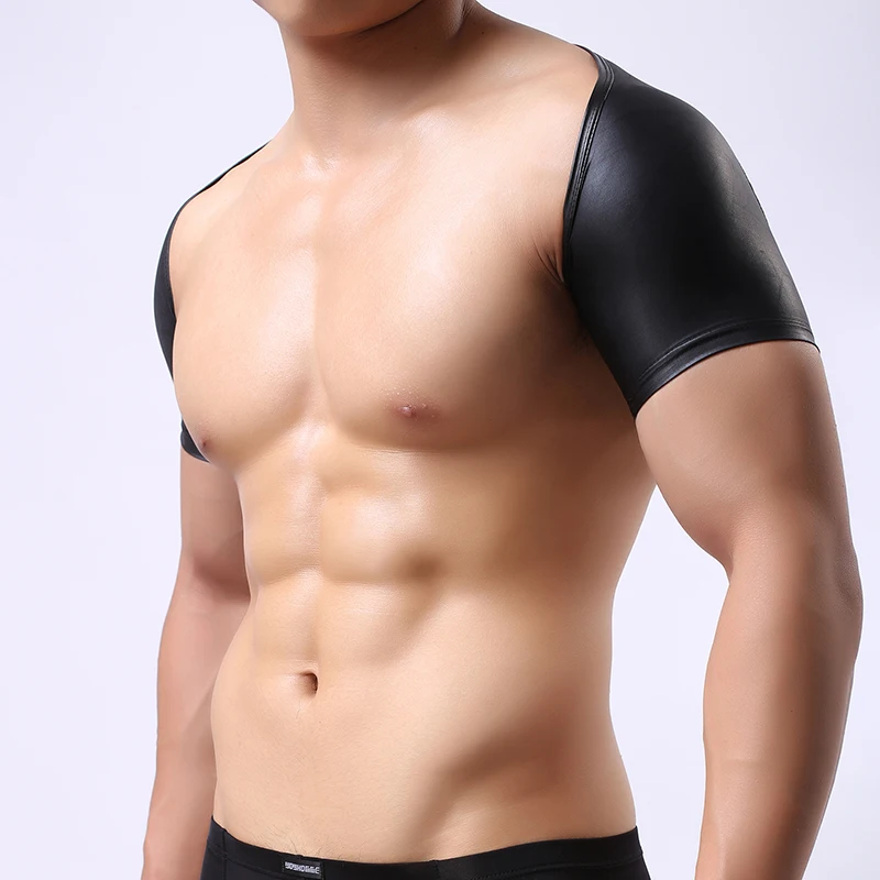 Модный бренд черная искусственная кожа мужская сексапильная дизайнерские для