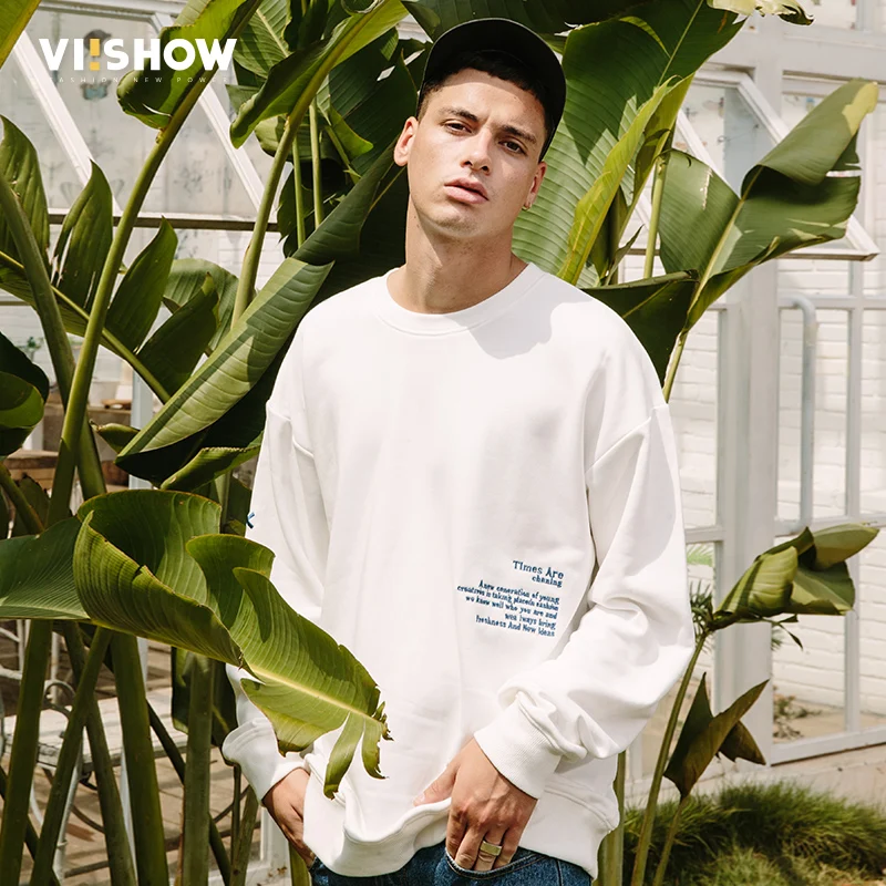 VIISHOW новые толстовки мужские брендовая одежда Повседневная Толстовка с принтом