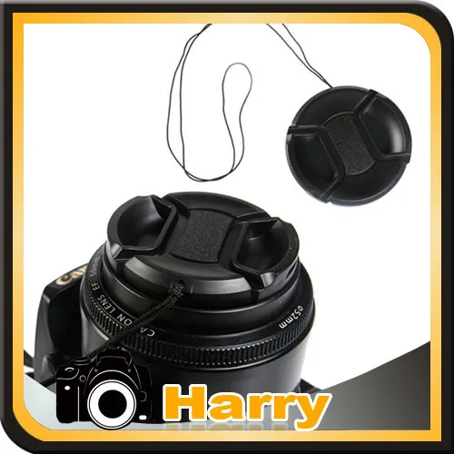 52 мм Центральная защелкивающаяся передняя крышка объектива Крышка бленда для D5200