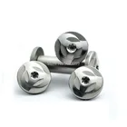 2 пары сделай сам, инструменты для изготовления ножей, ручка ножа, винтовой нож, Вихревой поворотный заклепки, цветок сливы, острый, 12 размеров, прямой складной нож, нож