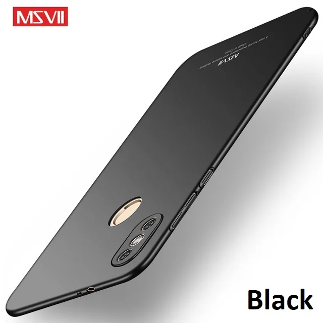 Black Для Redmi Note 5 Pro Чехол MSVII Жесткий ПК полный защитный чехол Ультратонкий с матовой поверхностью чехол для Xiaomi Redmi Note5 Note 5 Pro Чехол - Цвет: Black