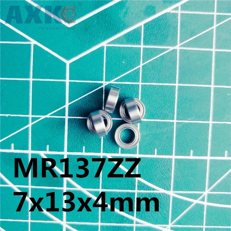 AXK 10 шт. MR137ZZ 7x13x4 мм радиальный подшипник Миниатюрный высокое качество MR137Z