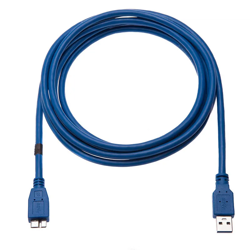 ABDO USB 3,0 type A к Micro B кабель для внешнего жесткого диска HDD samsung S5 Note3 USB HDD кабель для передачи данных - Цвет: Синий