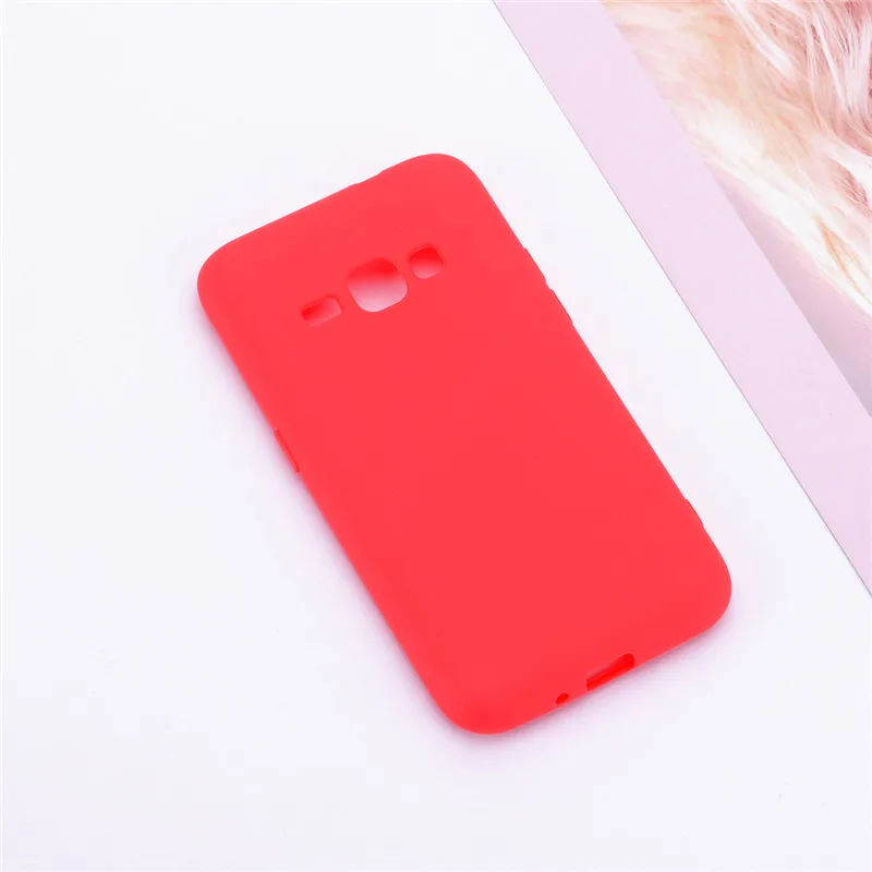Red Чехол для samsung J1 чехол задняя панель из мягкого силикона с конфетный, TPU чехол для samsung Galaxy J1 6 J120 J120F/ds, коксовое покрытие - Цвет: Red