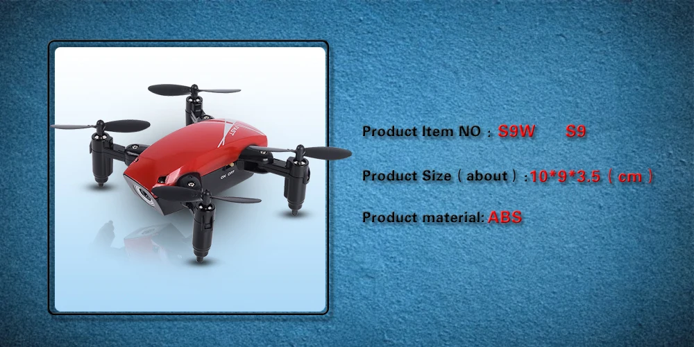 Мини RC складной Дрон S9HW с камерой S9 без камеры RC вертолет Дрон удержание высоты RC Квадрокоптер WiFi FPV Карманный Дрон