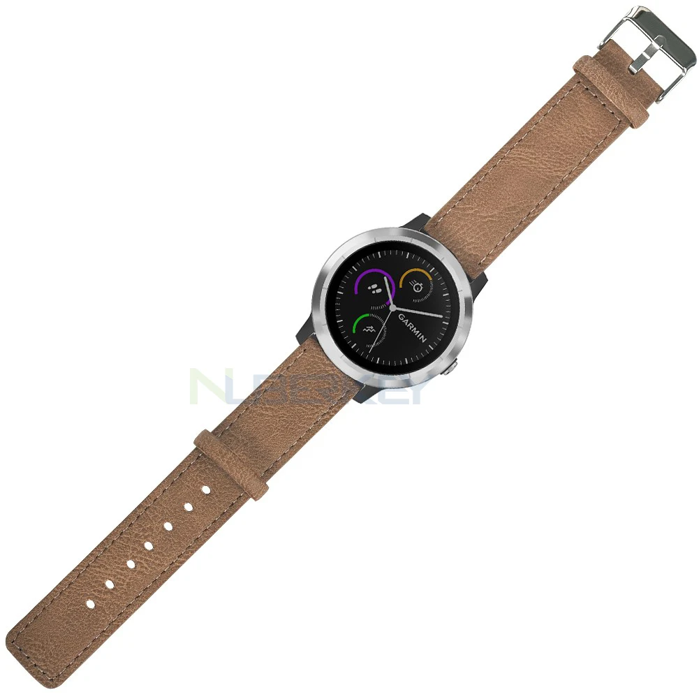 Ретро Кожаный сменный ремешок для Garmin Vivoactive3 3 HR умный Браслет для Garmin Forerunner 645 музыкальный спортивный ремешок на запястье