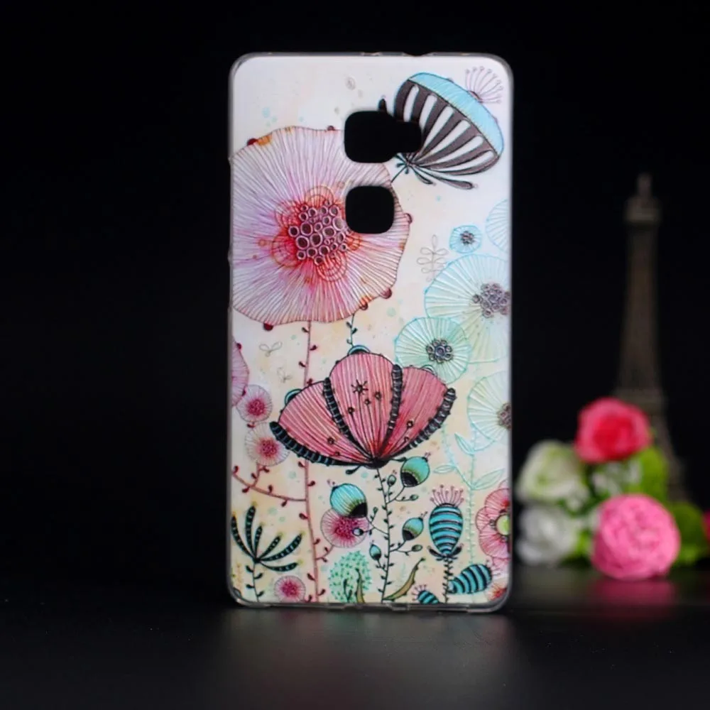 Роскошный чехол для телефона huawei mate S 3D стерео рельефный рисунок задняя крышка