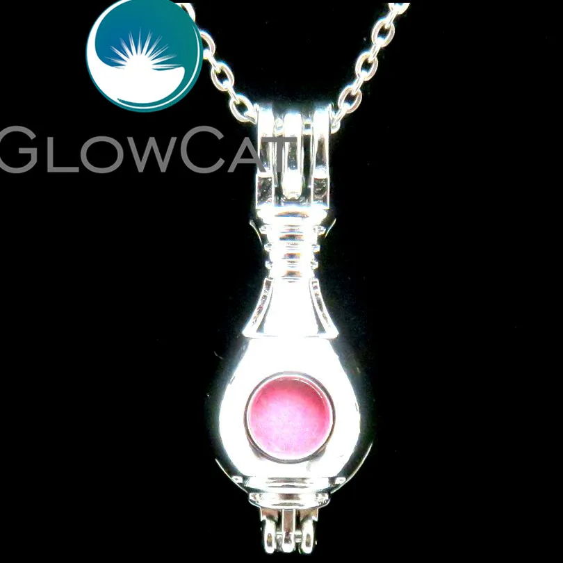 GLOWCAT L595 бутылочка для духов бусины клетка женщин медальон изготовление ожерелий