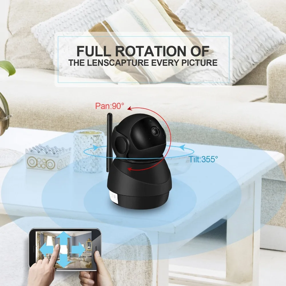JOOAN 1080P Wifi Wireless IP Camera Security Home Network Video Surveillance IRCut Mini Pet Indoor Baby Monitor | Безопасность и