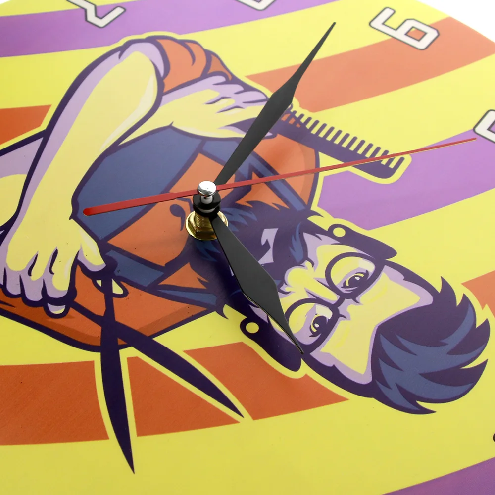 Часы для парикмахерских декоративные современные с настенным декором|Настенные