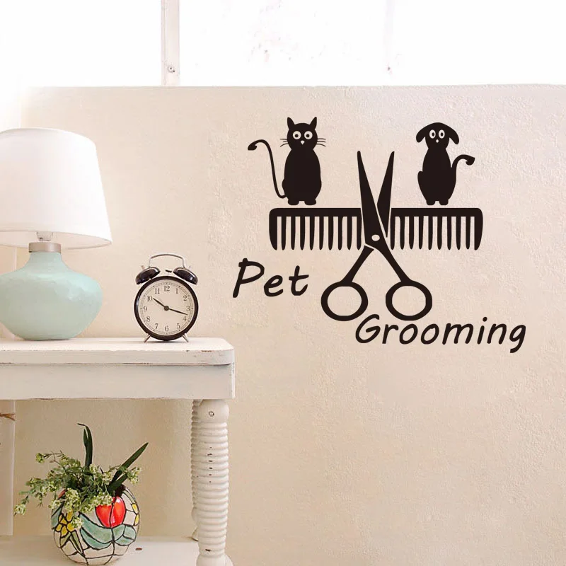 Новое Прибытие Собак И Кошек Виниловые Детская Комната Стикер Стены клей Съемный