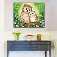 5d by numbers with colors a pair of loving owls picture drawing