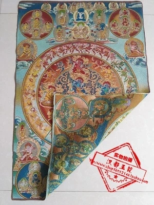 Древняя парча вышивка картины (портрет буддийского танчэн) | Дом и сад