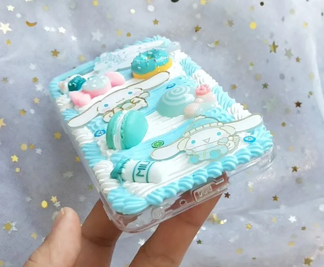 Для iphone X/XS Max DIY чехол 3D Cinnamoroll чехол для телефона для iphone 8 7 6 6s plus XR ручной работы кремовый карамельный чехол милый подарок для девочки