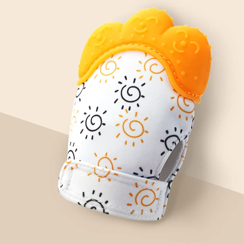 Hot Sale Toddler Toys 1pcs Food Grade Silicone Teethers Infant Teething Gloves Anti-bite Hand New-arrival Baby Molar Gloves