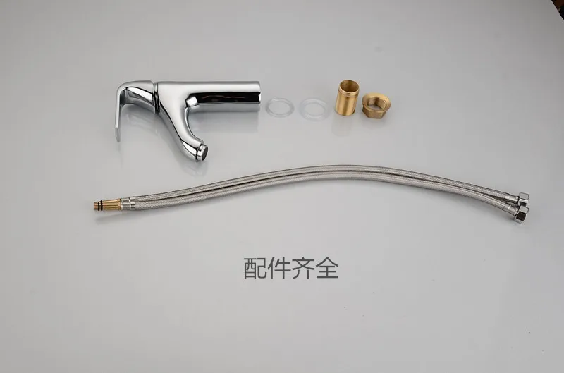 Free shipping Single lever bathroom basin faucet with polished chrome sink by solid brass mixer tap | Обустройство дома