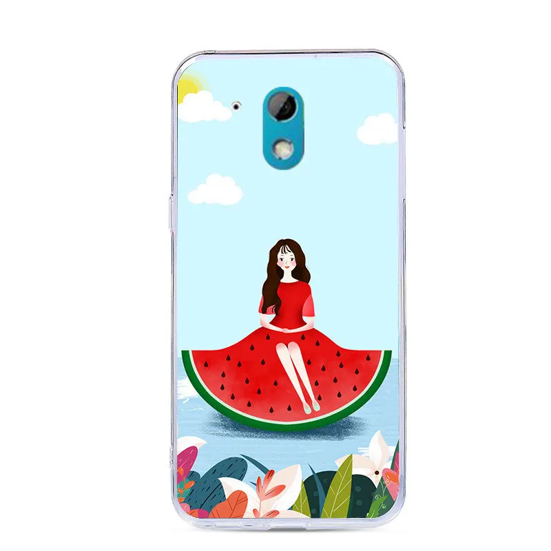 J &amp R чехол для телефона с рисунком HTC Desire 526 526G + 326 326G силиконовый мягкий ТПУ цветы