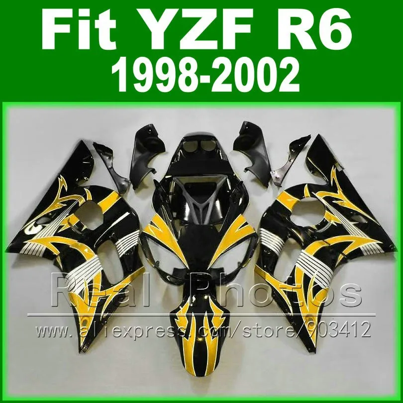 7 подарки пластиковых деталей для YAMAHA R6 обтекатель 1998 1999 2000 2001 2002 синий и матовый