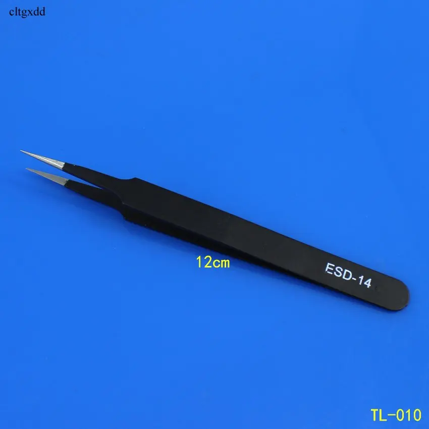 Cltgxdd ESD-14 ESD-15 антистатические изогнутые прямые наконечники щипцы точность пайки Пинцет Набор электронных ESD пинцет Инструмент