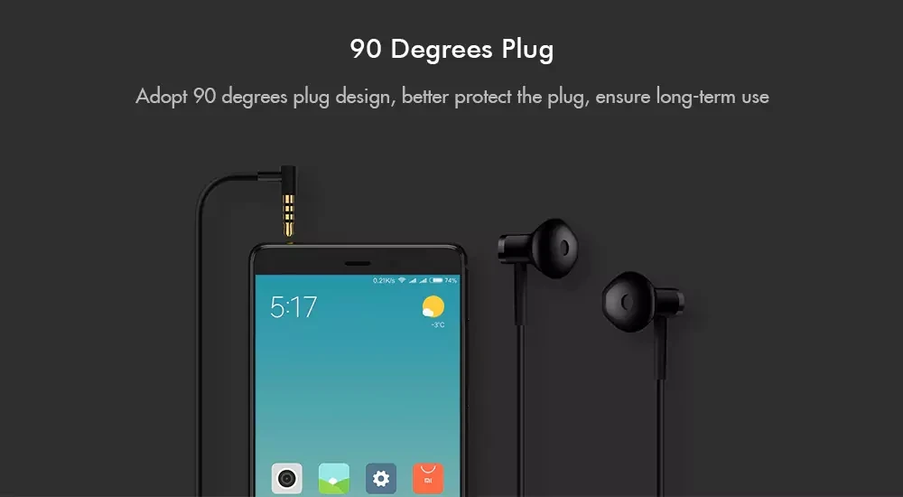 Xiaomi mi двойной блок половина наушники-вкладыши hones 3,5 мм провода управления Наушники для хiaomi для mi A1 красный mi 5 Plus смартфон
