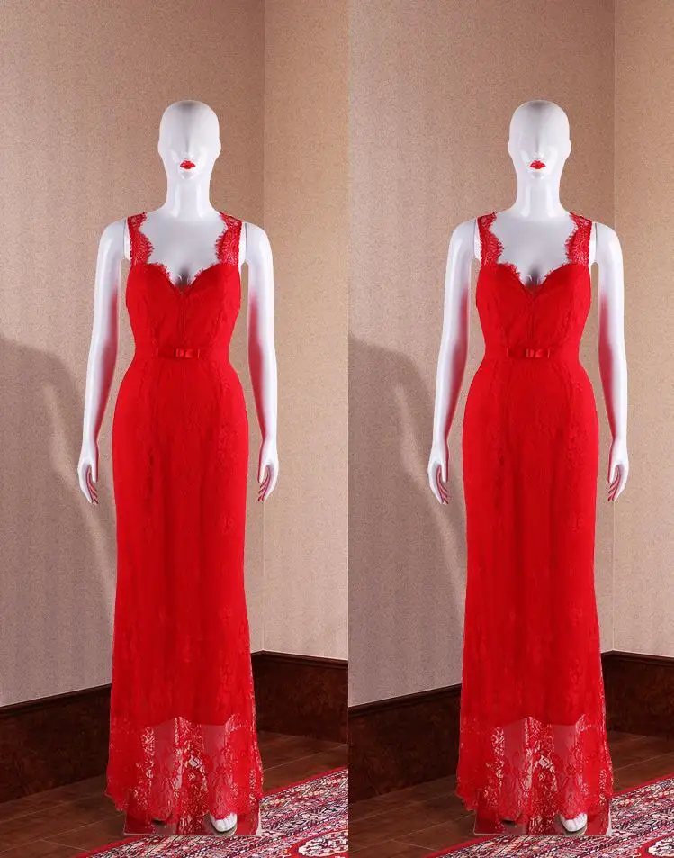 Сексуальное платье с открытой спиной Twotwinstyle без рукавов глубоким v-образным