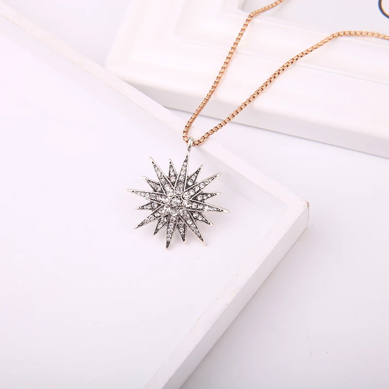 Изысканное Полихроматическое кристаллическое акриловое ожерелье с подвеской в