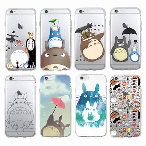 cute totoro spirited away ghibli miyazaki anime kaonashi soft clear phone case for iphone 13 12 11 pro max mini 7 8plus se xs free global shipping