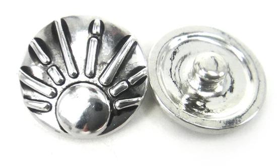 

MOODPC Free drop shipping new 1.8-2cm alloy charm DIY snap button metal charms